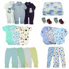 Kit 20 Pç Roupa Bebê Com Manta Enxoval Inverno Menino Menina