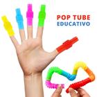 Kit 20 Peças Mini Pop Tube Sensorial Brinquedo Educativo Tubo Descompressão Fidget Toys - Essenza Festas e Brinquedos