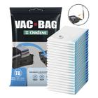 Kit 20 Saco A Vacuo Trip Bag 60x40cm Vac Bag Protetor Ordene