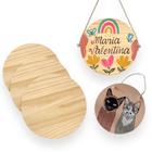 Kit 20 Tabuas REDONDAS 14CM de madeira pinus placas brush lettering Pranchas artesanato arte pintura