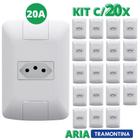 Kit 20 Tomada Simples 20a Tramontina Aria