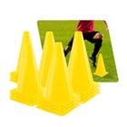 Kit 20 Unidades Cones Agilidade 23cm Pista E Campo - Amarelo