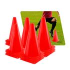 Kit 20 Unidades Cones Agilidade 23cm Pista E Campo -Vermelho