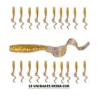 Kit 20 unidades isca artificial grub soft 5,5cm 6 cores - Brafishing