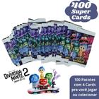 Kit 200 Cards Divertida Mente 2 = 50 Envelopes Cartinhas Figurinhas Divertidamente 2 - Show Cards