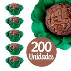 Kit 200 Forminhas de Brigadeiro Luxo Camélia Para Doces Finos Decoração Festa