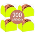 Kit 200 Forminhas Neon Para Doces Brigadeiro Forma Docinhos