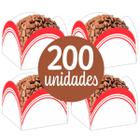 Kit 200 Forminhas Para Doces Finos Brigadeiro Festa de Aniversário Francesinha Casamento