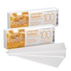 Kit 200 Lenços para Depilação Fibra Natural Depilatório Depilflax