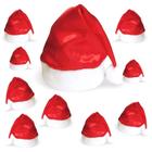 Kit 20un Gorro Touca De Papai Noel Wincy Linha Luxo Cetim Natal Decoração Festa Natalina Unissex Infantil Adulto