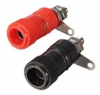 KIT 20X BORNE P/ PINO BANANA TP-7803R 11x33mm - PRETO e VERMELHO