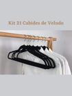 Kit 21 Cabides De Veludo Para Calças Blusas Multiuso Portátil Calceiro Aveludado Organização Armário