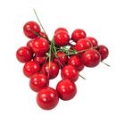 Kit 24 Berries Cherry Cereja Bolinhas Decorativas Natal 2Cm