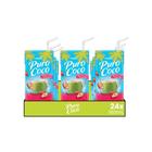 Kit 24x Água de Coco Sabor Morango Puro Coco 180ml