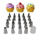 Kit de Confeiteiro Jogo de Confeitar Com 24 Bicos Inox e Acessórios de Bolo  e Cupcake - YDTECH - Bicos de Confeitar - Magazine Luiza