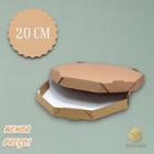 Kit 25 caixas de pizza ou petiscos - 20cm - 20x20x3,5