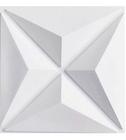 Kit 25 Placas Decorativas 3 D Estrelar Branco 50x50 Cm