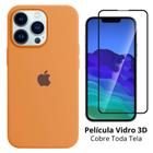 Kit 2em1 Compatível Com iPhone 14 Pro Max - Capa Capinha Case + Película De Vidro 3D Full Cover
