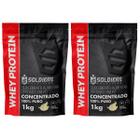 Kit: 2kg Whey Protein Concentrado - 100% Importado - Soldiers Nutrition