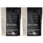 Kit: 2kg Whey Protein Concentrado - 100% Importado - Soldiers Nutrition