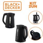 Kit 2Un Chaleira Elétrica 2L Black+Decker K2200B2 Preto 220V 1850W