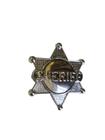 Kit 2un Distintivo De Xerife Policial Fantasia Broche
