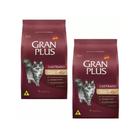 Kit 2Un Ração Gran Plus Gato Adulto Castrados Frango 10,1Kg