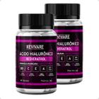 Kit 2un Resveratrol com Acido Hialuronico Antioxidante Formula Avançada 60Caps - Revivare