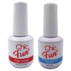 Kit 2un Top Coat Brilho / Base / Primer Unha Gel c/ ANVISA