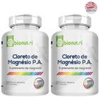 Kit 2Uni Cloreto de Magnesio PA Puro 500mg 120 Cáps Desempenho Fisico - Bionutri