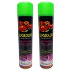 Kit 2uni Spray Premium Luminosa Verde 350ml - Lukscolor