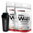 KIT 2x 100% Like Whey 1.8kg + Coqueteleira