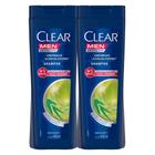 Kit 2X 400ml Shampoo Clear Men Controle e Alívio da Coceira