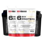 KIT - 2x 6 Six Protein c/ ZMA - 2kg + 2x Coqueteleira - Bodybuilders