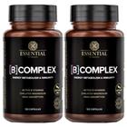 Kit 2x B Complex Vitaminas do Complexo B + Magnésio - 120 Caps cada - Essential Nutrition