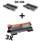 Kit 2X Cartucho Cilindro + 3 Toner Tn 450 + Dr 450 Dcp-7065 Mfc-7860 7460