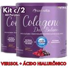 Kit 2X Colágeno Duo Balance em pó ( Verisol e Ácido Hialurônico Hyaluronic + Hidrolisado ) Sanavita