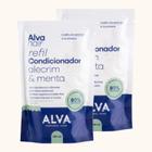 Kit 2X: Condicionador Vegano Alecrim E Menta Refil Alva