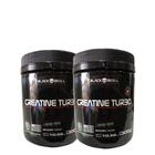 Kit 2x Creatina Caveira Preta (600g) - Black Skull