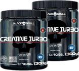 Kit 2X Creatina Turbo (300g) Black Skull - Sem Sabor