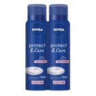 Kit 2X Desodorante Antitranspirante Aerosol Nivea Protect & Care 150ml