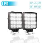 Kit 2X Farol Milha Qd 16 Led Cree 48W 12/24 Troller Off Road