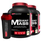 Kit 2x Giant Mass 3kg + Coqueteleira - Bodybuilders