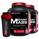 Kit 2x Giant Mass 3kg + Coqueteleira - Bodybuilders