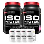 Kit 2x Iso Protein 900g + 4x Power Creatina 100g + Coqueteleira Bodybuilders