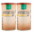 Kit 2x Latas Nutri Yeast Flakes Levedura Nutricional Flocos Suplemento Alimentar Natural Proteinas Fibras Vegetariano Nutrify - 300g