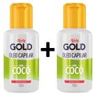 Kit 2x Óleo Capilar com Coco Niely Gold 100ml Nutrição e Maciez Hidratação Umectação Controla o Frizz