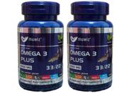 Kit 2x Ômega 3 Plus EPA 33/DHA 22 60 capsulas /1000mg Muwiz