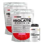 Kit 2x Optimum Isolate Whey Protein 2kg + Power Creatina 100g - Bodybuilders