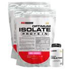 Kit 2x Optimum Isolate Whey Protein 900g + Power Creatina 100g - Bodybuilders